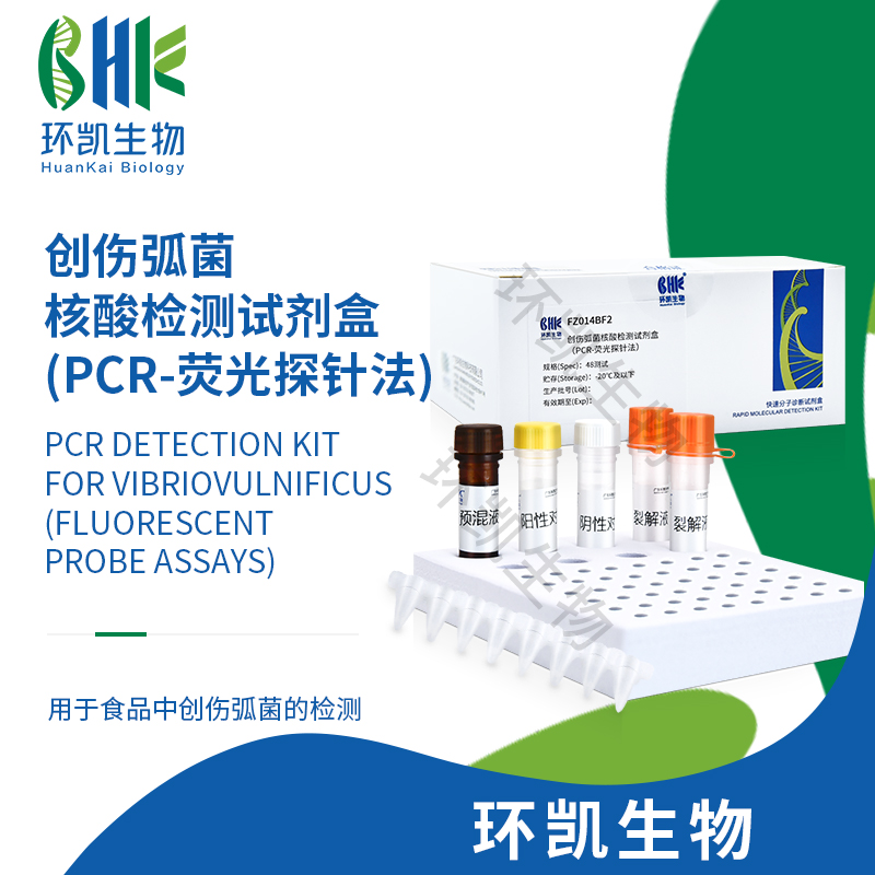 FZ014BF2 创伤弧菌核酸检测试剂盒(PCR-荧光探针法) 48test