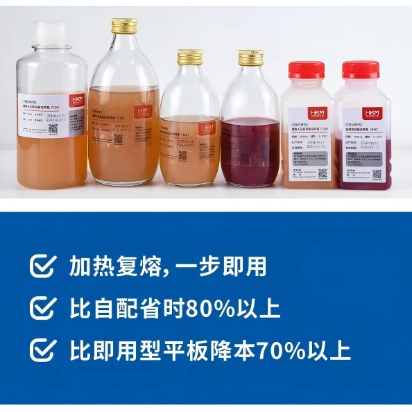 预制瓶装固体培养基系列 - 产品主图2