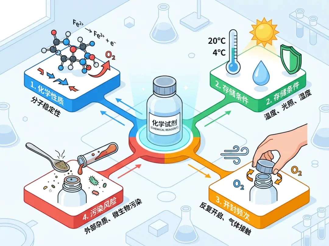 影响化学试剂的四样东西