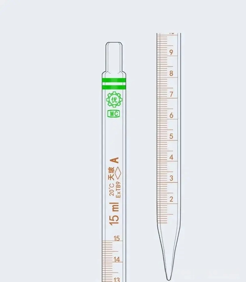 刻度吸管也有优势,但不是用在标液上 刻度吸管也有优势,但不是用在标液上